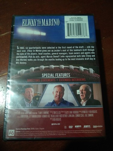 Espn Films 30 for 30: from Elway to Marino (DVD) for sale online | eBay