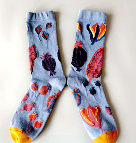 1 PAIR Unisex Men Women Funky Art Cotton Happy Socks Size2-8 - Picture 6 of 8