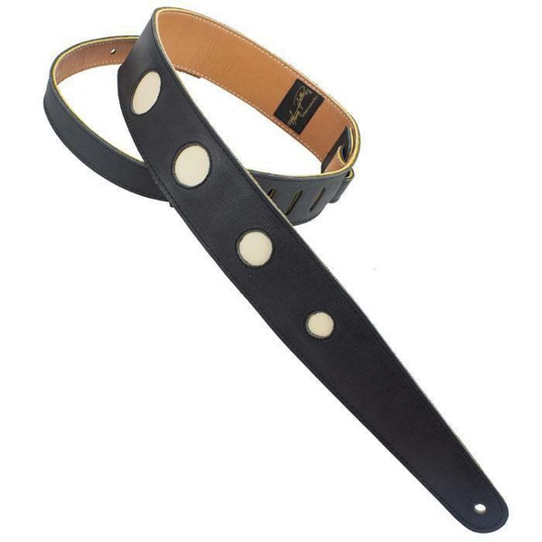 Henry Heller HP24CWH Black Leathers Guitar Strap for sale online eBay