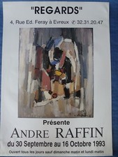 Affiche du Peintre André Raffin - Dimensions 65 x 45 cm