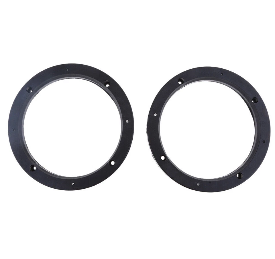 2X Soporte de montaje espaciador adaptador anillo plástico altavoz coche negro universal 6,5" Foto 4 de 4