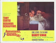 TONY CURTIS, Arrivederci Baby! (‘66) Lobby Card #3-A, Rosanna Schoaffino