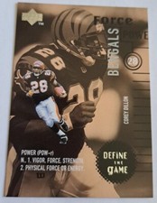 1998 Upper Deck Define The Game Corey Dillon Insert Card #DG10