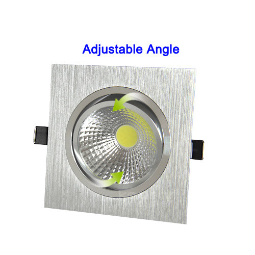 LED COB Recessed Ceiling Light Fixture Dimmable/N Grille Lamp Flush Mount Square - Picture 8 of 14