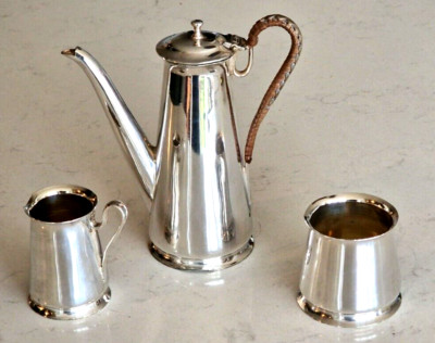RAR Mappin & Webb Batchelor's Electroplate Kaffeeservice um 1900 NEUWERTIG