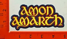 Amon Amarth Patch Embroidered Iron-On Viking Metal Band Logo Applique