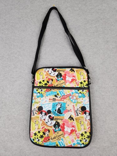 Disney Electronic Reader Case Classic Collage Tablet Case Padded Bag Crossbody