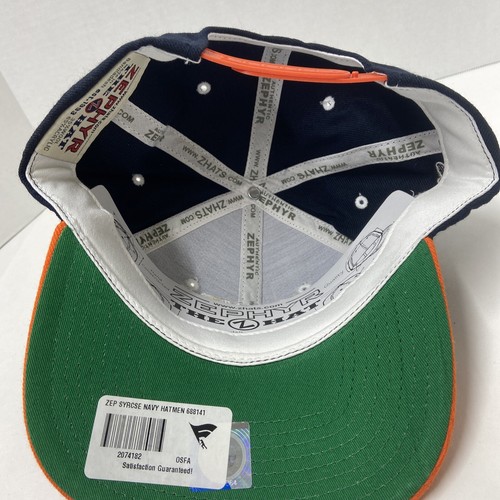 SYRACUSE ORANGEMEN ZEPHYR SNAPBACK HAT NAVY BLUE &ORANGE NEW W/TAGS - Picture 8 of 8