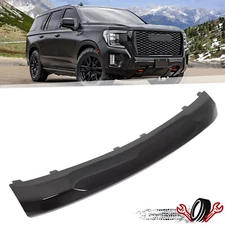 Gloss Blk Front Bumper Lower Panel Trim Valance For GMC Yukon XL SLE SLT 2021-24