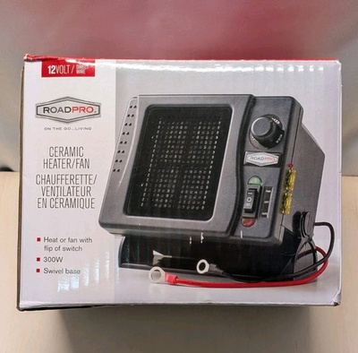 #ad RoadPro RPSL681 12V Direct Hook up Ceramic Heater with Swivel Base Camping Heat $40.00