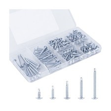 KURUI Self Tapping Screws Assortment Kit, 8 Sheet Metal Screws for Metal Woo...