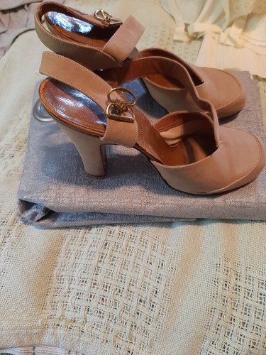 Vintage 40's gorgeous block heels shoes about 5.5-6