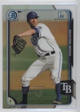 2015 Bowman Draft Chrome Refractor Benton Moss #35 3a3