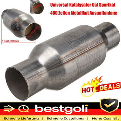 DE Universal Katalysator Edelstahl 400 Zellen Edelstahl Caberre Φ 63mm 2.5'' 