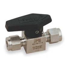 Parker 6A-Pr6-Vt-Ss Rotary Plug Valve, 3/8 In, 316 Ss, 1/4 Turn
