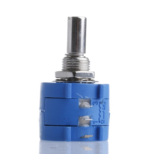 10-Turn Rotary Potentiometer Variable Dial Resistor Precision Multiturn Blue 1/4 - Picture 5 of 18