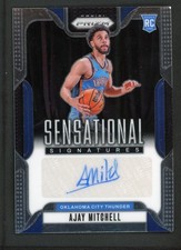 2024-25 AJAY MITCHELL AUTO PANINI PRIZM SENSATIONAL SIGNATURES ROOKIE RC (read)