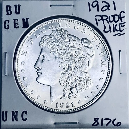 1921 BU GEM MORGAN SILVER DOLLAR UNC MS+++ U.S. MINT RARE COIN 8176