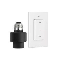 120-Volt Wireless Remote Control Light Socket with Switch for Pull Chain Light F