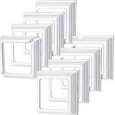 Thyle 8 Pcs True 4x4 Inches Vinyl Post Skirt Base Cover