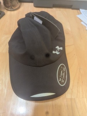 UNDER ARMOUR Iso-Chill Hat Launch Men's Reflective Adjstble. Cap Black-NEW w/tag