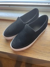 Women UGG Black Casual Classic Leather Suede platform Zilo Slip-On Sneaker Sz 10