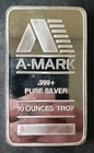 A-Mark 10oz Silver Bar