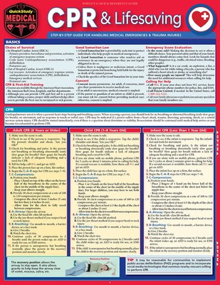 CPR & Lifesaving | a QuickStudy Laminated Reference Guide | Shirley A Jones