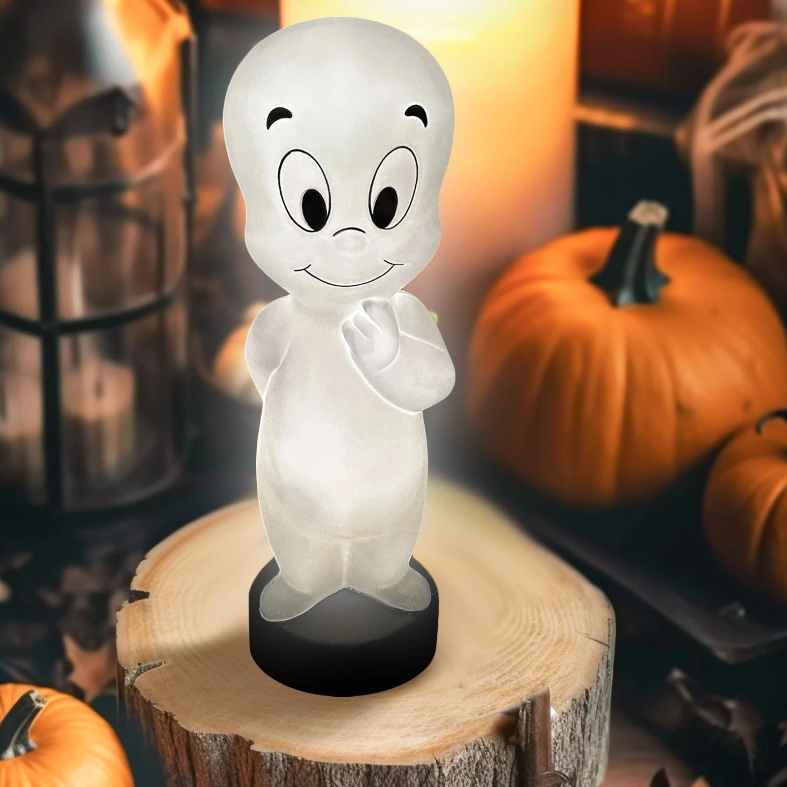 Casper The Friendly Ghost Pumpkin LED Blow Mold Halloween Decoration,7.87"