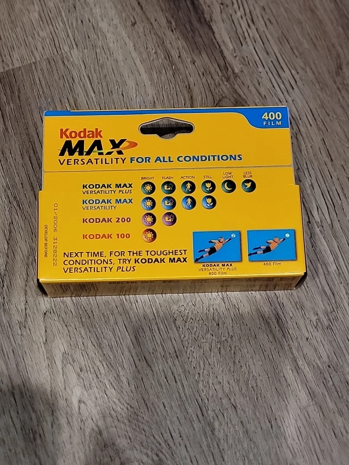 Kodak 4pk 35mm 400 ISO MAX Versatility 4 Rolls FILM Expired - Image 2 of 4