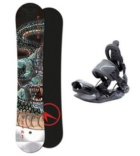 TRANS Pirate 115 Kinder Snowboard Set inkl. Fastec Bindung Kid Junior Board NEU