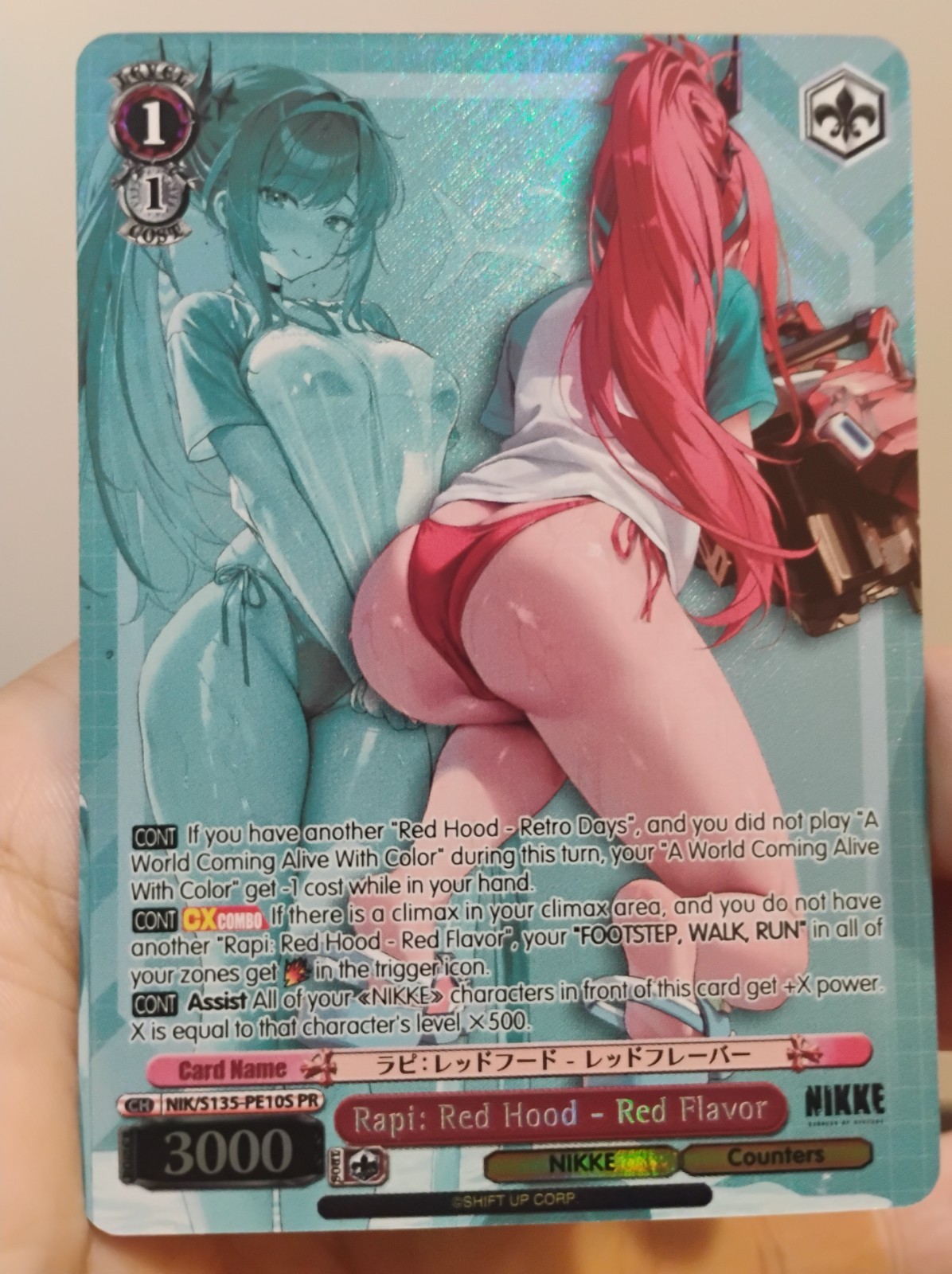 Rapi Red Hood Red Flavor Nikke Vol 2 Weiss Schwarz S135-PE10SPR Promo ENG NM