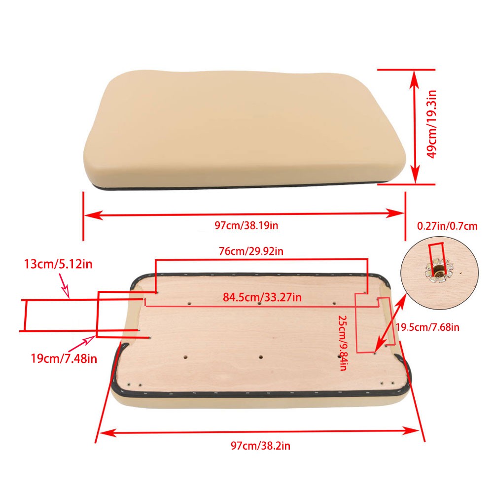 Replacement Front Seat Bottom Assembly For Club Car Precedent 2004-Up Golf Cart