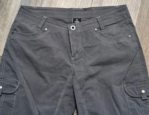 KUHL Cargo Shorts Women's Sz 12 Splash Canvas Outdoor Hiking Camping - Picture 3 of 7