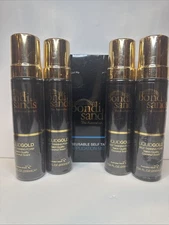 4 Bondi Sands LIQUID GOLD Self Tanning Foam Coconut Scent 7.04 oz + Mitt
