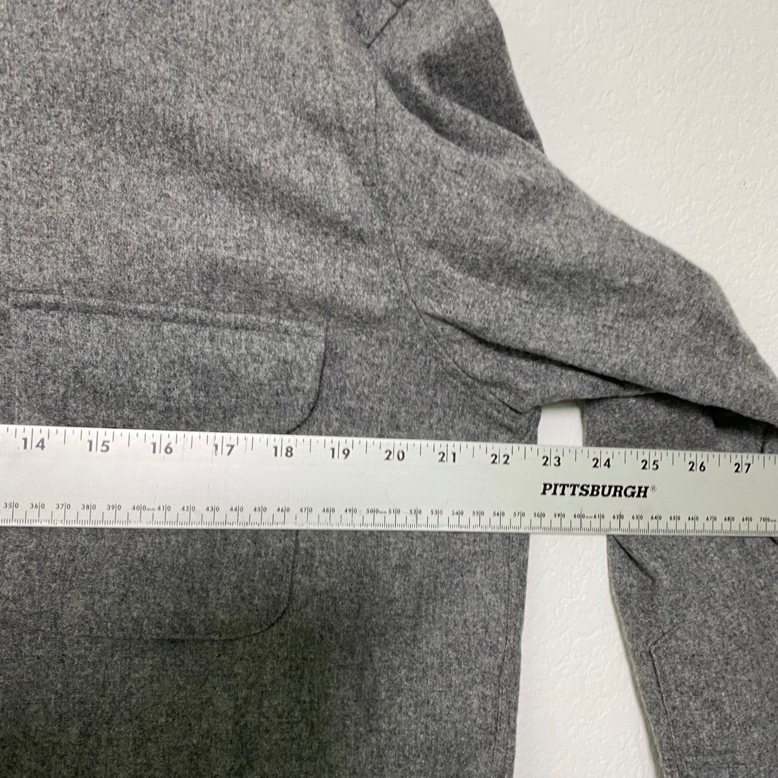 Pendleton Mens Medium Gray 100% Wool Button Up Sh… - image 4