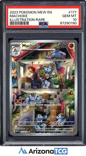 Pokemon 2023 Machoke 177/165 IR Scarlet & Violet 151 GEM MINT PSA 10
