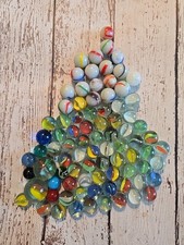 VINTAGE MARBLE LOT INCLUDING SHOOTERS Over 2 Pounds Different Colors Mixed Sizes