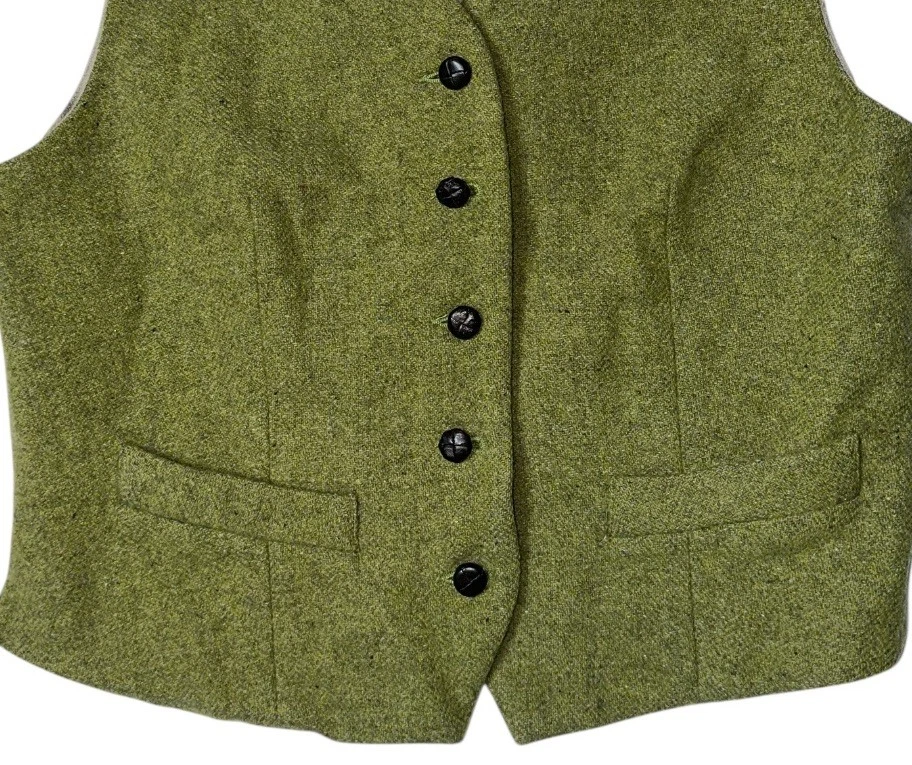 Usado - Chaleco de lana vintage Ann Taylor con botones delanteros para mujer (talla S) Foto 3 de 4