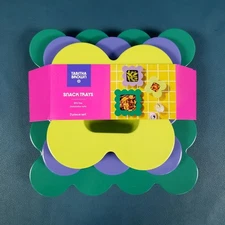 NEW Target Tabitha Brown Multicolor Floral Stacking Snack Trays 3 Pc Set