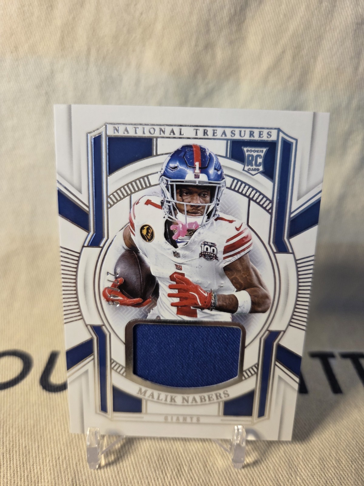 2024 Panini National Treasures Malik Nabers Franchise Treasures Rookie Patch/49
