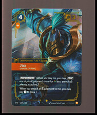 Riot Games Jax Unrelenting Champion Unit SFD 119a/221 EN 2025 Riftbound LoL — live eBay listing
