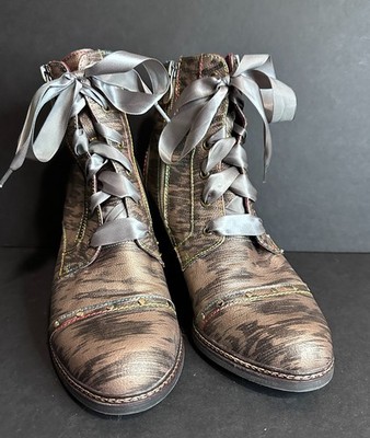 Laura Vita France Leather Boots Style Aleja Women's Size EU 40 So Cute LOOK!!!!