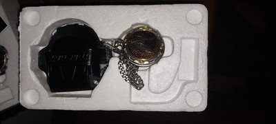 Star Trek Enterprise Franklin Mint Federation Pocket Watch with Leather Case