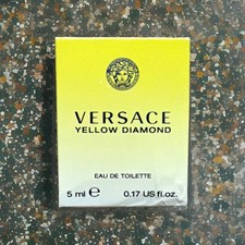 VERSACE YELLOW DIAMOND Perfume for Women 0.17 oz 5ml Eau de Toilette Mini Splash
