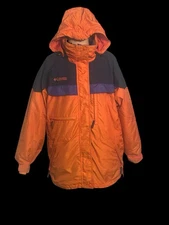 Columbia Sportswear Boulder Ridge Interchange Gray Orange Coat Hood Mens Size L