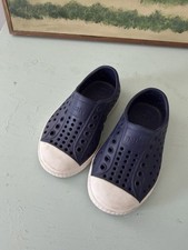 Native Jefferson Slip-On Sneakers Shoes Child Navy/White Size US C5 .