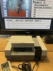 Nintendo NES Konsole, mit Spiel Shadowgate   Original Controller IO Getestet
