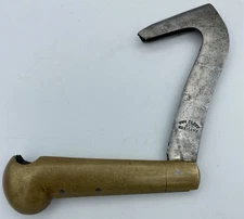 Antique Brass VOM CLEFF & Co. Germany Timber Scribe Grafting Pruning Corn Knife