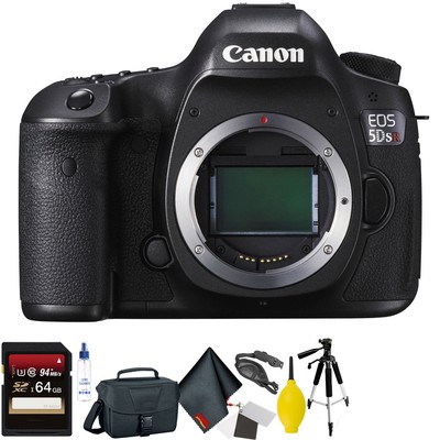 Canon EOS 5DS R DSLR Camera (Body Only) + 64GB Memory Card + Mega Accessory Kit